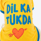 HUFT Dil Ka Tukda Printed T-Shirt For Dog - Yellow - Heads Up For Tails