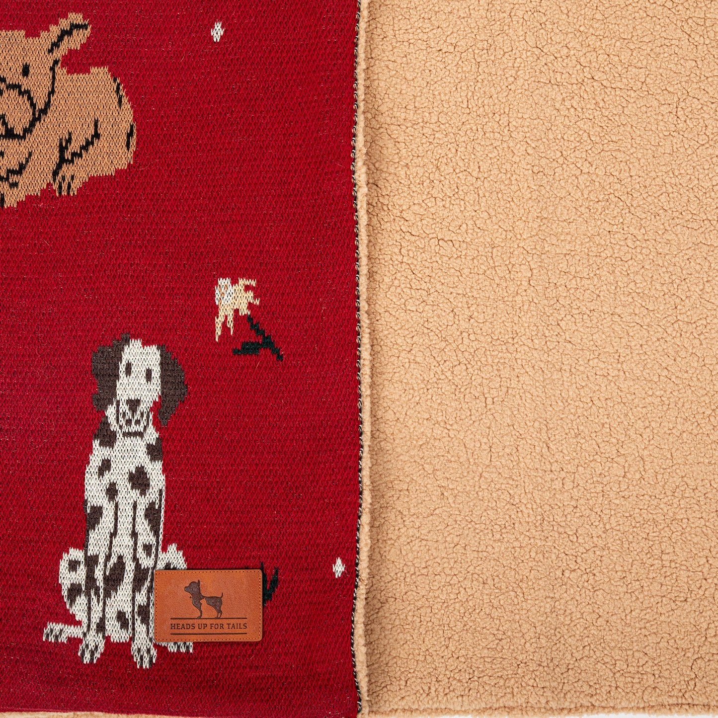 HUFT Bloom Buddies Blanket For Dog & Cat - Red - Heads Up For Tails