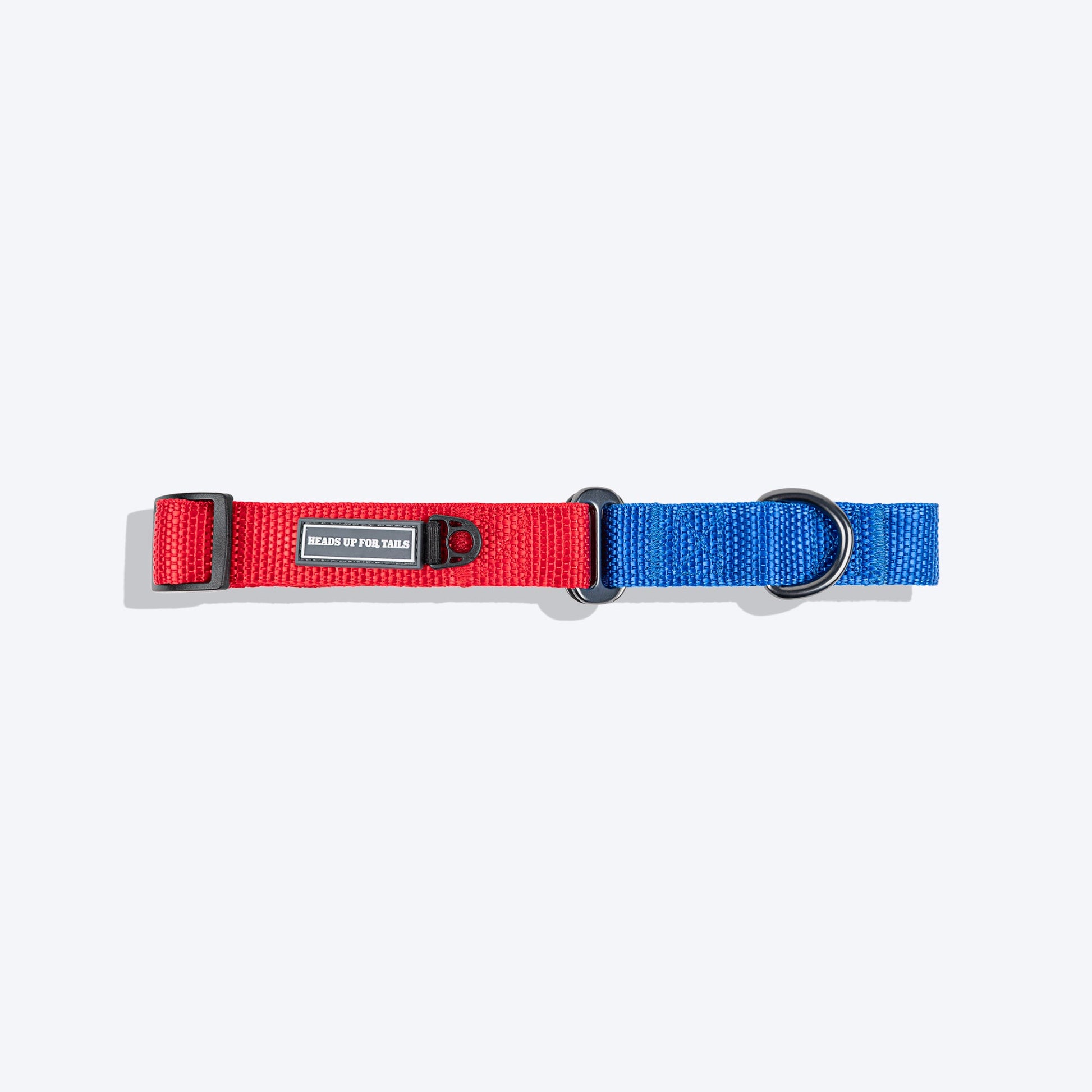 HUFT Martingale Collar For Dog - Crimson Red & Cobalt Blue - Heads Up For Tails