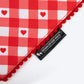 HUFT Jingle Hearts Scarf For Pets - Red & White - Heads Up For Tails