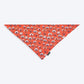 HUFT Pupper Parade Knot Bandana For Dog - Orange - Heads Up For Tails