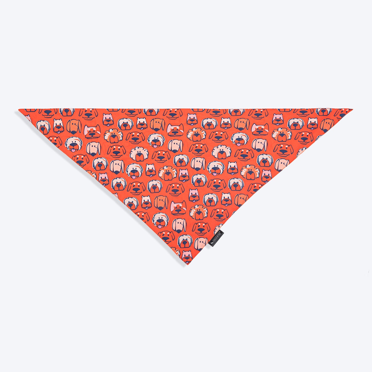 HUFT Pupper Parade Knot Bandana For Dog - Orange - Heads Up For Tails