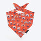 HUFT Pupper Parade Knot Bandana For Dog - Orange - Heads Up For Tails