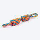 HUFT Tuggables Rope Toy For Dog - Orange & Blue - Heads Up For Tails