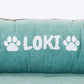 HUFT Personalised Warm Hug Orthopedic Sofa Bed For Dog - Blue - Heads Up For Tails