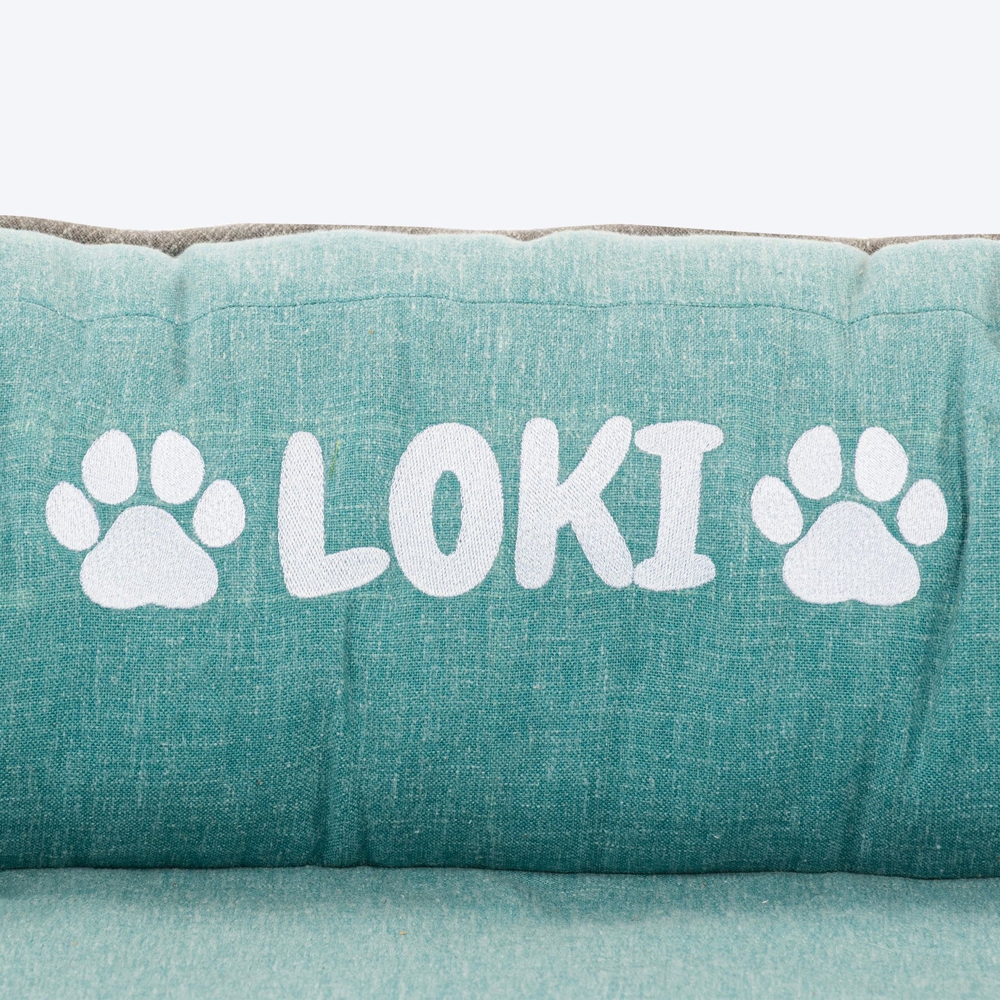 HUFT Personalised Warm Hug Orthopedic Sofa Bed For Dog - Blue - Heads Up For Tails