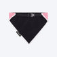 HUFT Personalised Gingham Checks Dog Bandana - Pink_08