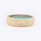 HUFT Nature Nap Basket Bed With Block Printed Cushion For Cat - Multicolor - Heads Up For Tails