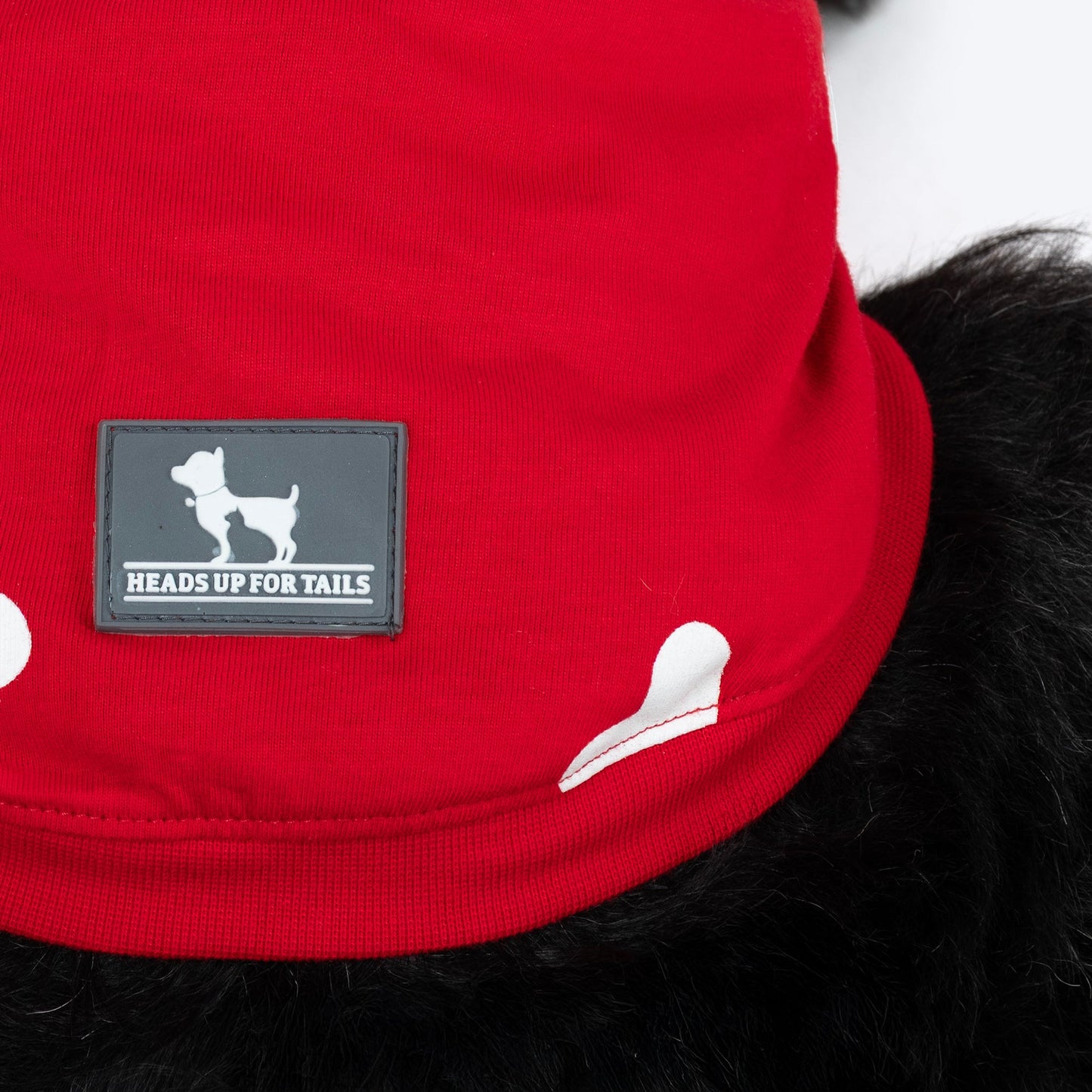 HUFT Lovers Printed T-Shirt For Dog - Red - Heads Up For Tails