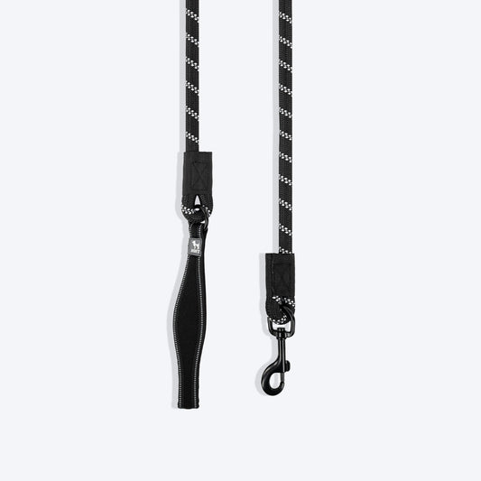 HUFT Classic Rope Leash For Dog - Black - 5 ft - Heads Up For Tails