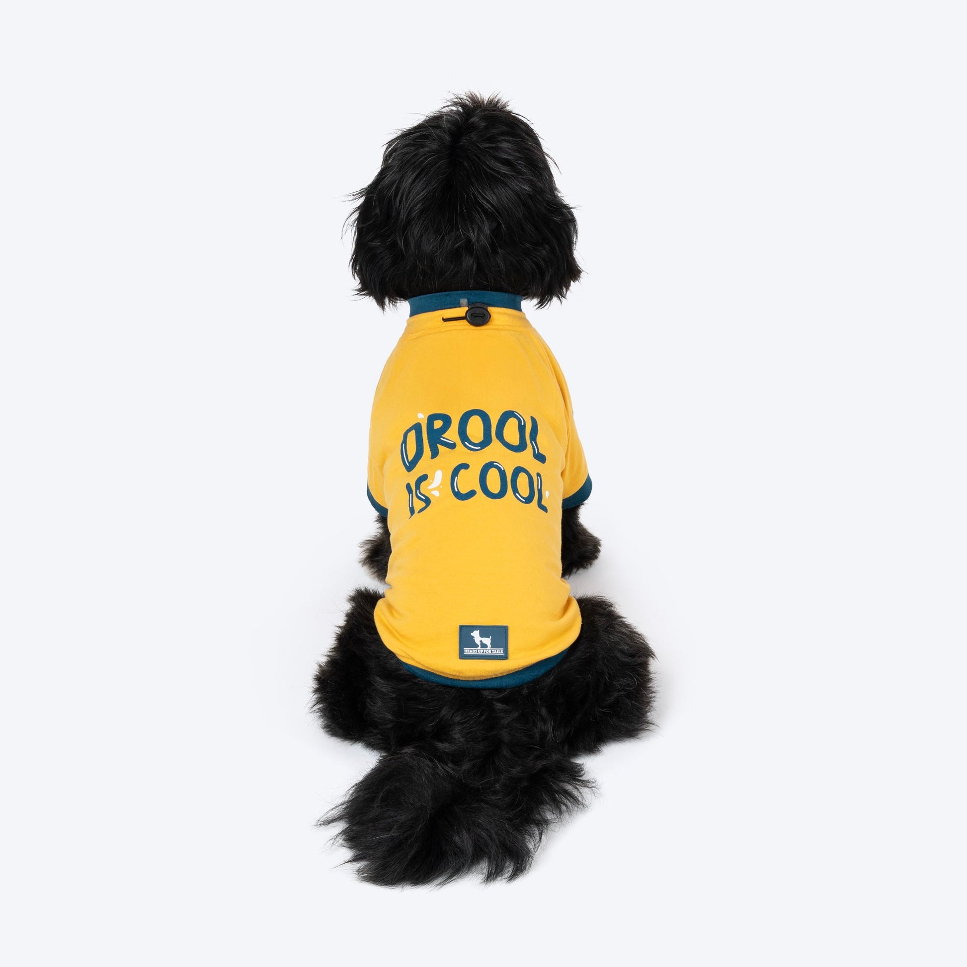 HUFT Drool Is Cool T-Shirt For Dog - Yellow - Heads Up For Tails
