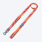 Dash Dog Radiant Blaze Dual Handle Leash For Dog - Orange - Heads Up For Tails