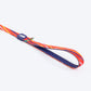Dash Dog Radiant Blaze Dual Handle Leash For Dog - Orange - Heads Up For Tails