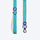 Dash Dog Vector Dual Handle Leash For Dog - Aqua Blue - Heads Up For Tails