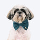 HUFT Regal Luxe Collar With Bow Tie For Dog - Green - Heads Up For Tails