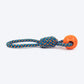 HUFT Tuggables Tug Twister Rope Toy For Dog - Blue & Orange - Heads Up For Tails