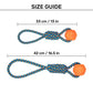 HUFT Tuggables Tug Twister Rope Toy For Dog - Blue & Orange - Heads Up For Tails
