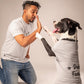HUFT Twinning - Dog Dad T-Shirt For Humans - Grey with Black Print - Heads Up For Tails