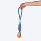 HUFT Tuggables Tug Twister Rope Toy For Dog - Blue & Orange - Heads Up For Tails