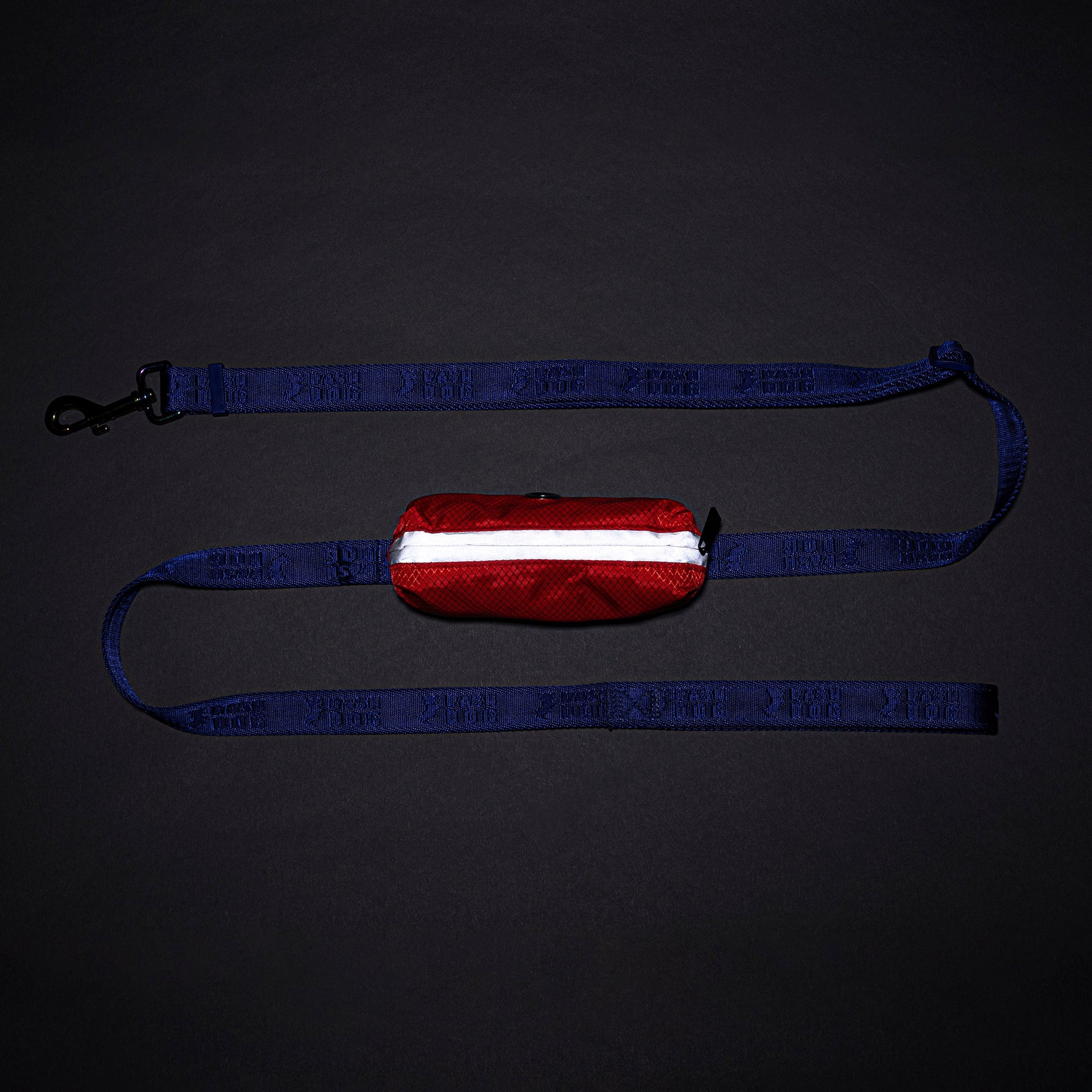 Dash Dog Oh-So-Handy Flexible Leash For Dog - Purple 7 ft - Heads Up For Tails