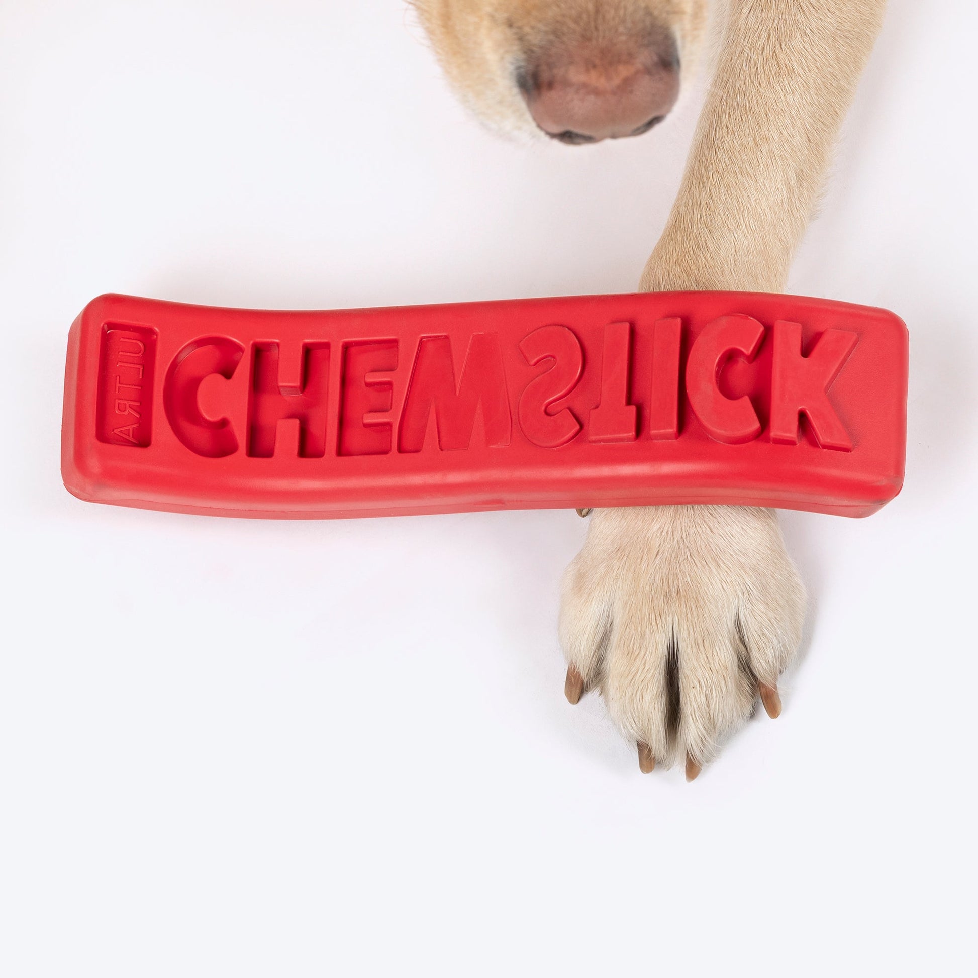 HUFT Chewtastic Chomp â€™nâ€™ Twist Chew Stick Toy For Dog - Red - Heads Up For Tails