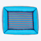 HUFT Zig - Zag Wag Lounger Dog Bed - Blue - Heads Up For Tails