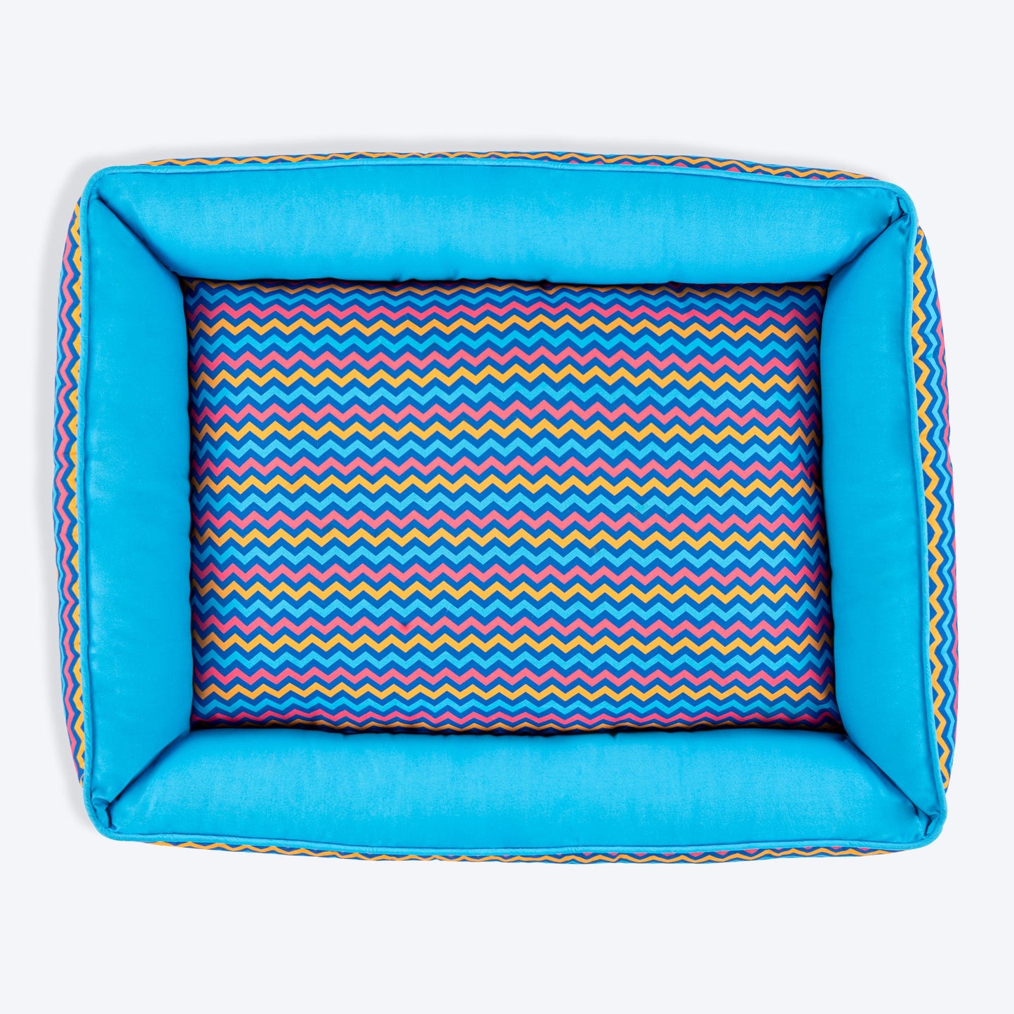 HUFT Zig - Zag Wag Lounger Dog Bed - Blue - Heads Up For Tails