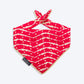 HUFT Leheriya Luxe Knot Bandana For Dog - Pink - Heads Up For Tails
