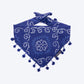 HUFT Bandhani Breeze Knot Bandana For Dog - Blue - Heads Up For Tails