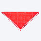 HUFT Bandhani Breeze Knot Bandana For Dog - Red - Heads Up For Tails