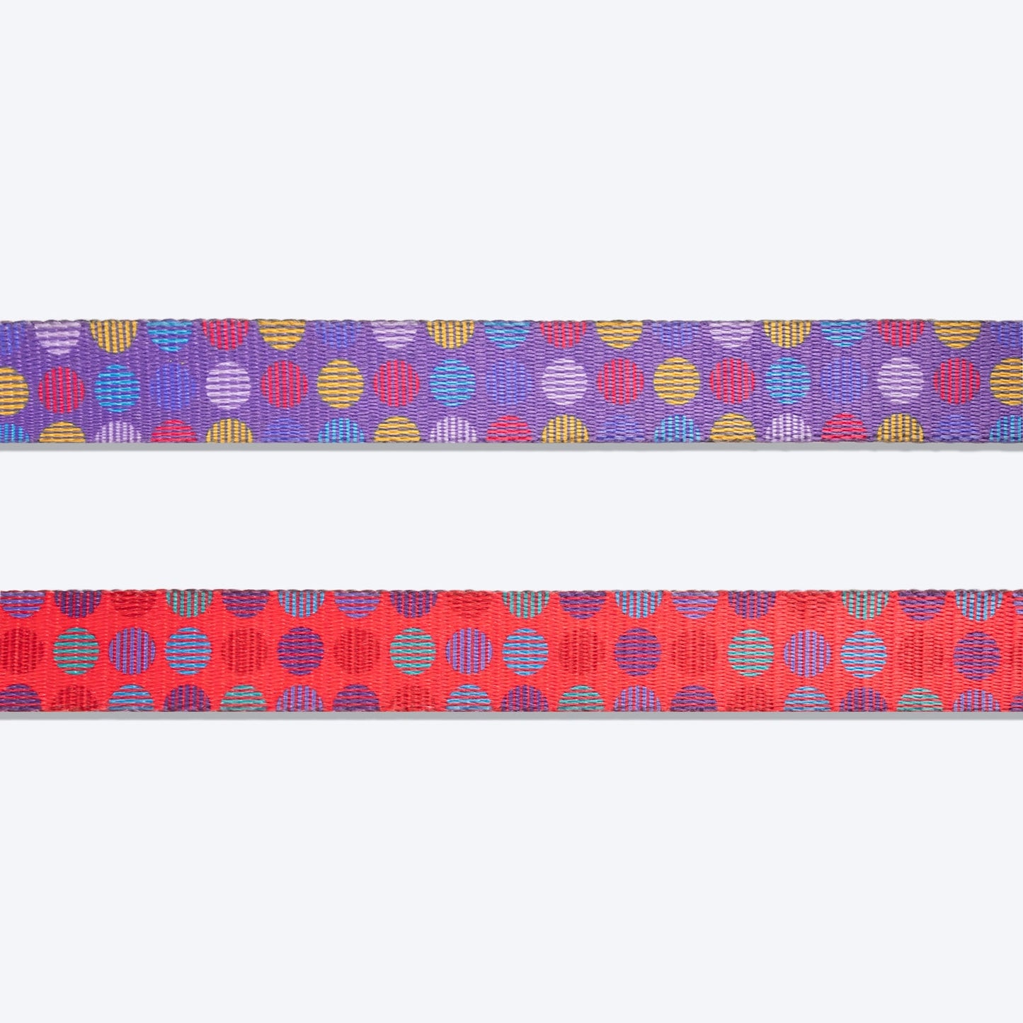 Dash Dog Circle Printed Leash - Violet & Red - Heads Up For Tails
