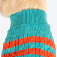 HUFT Snug Stripes Sweater For Dog - Turquoise Orange - Heads Up For Tails