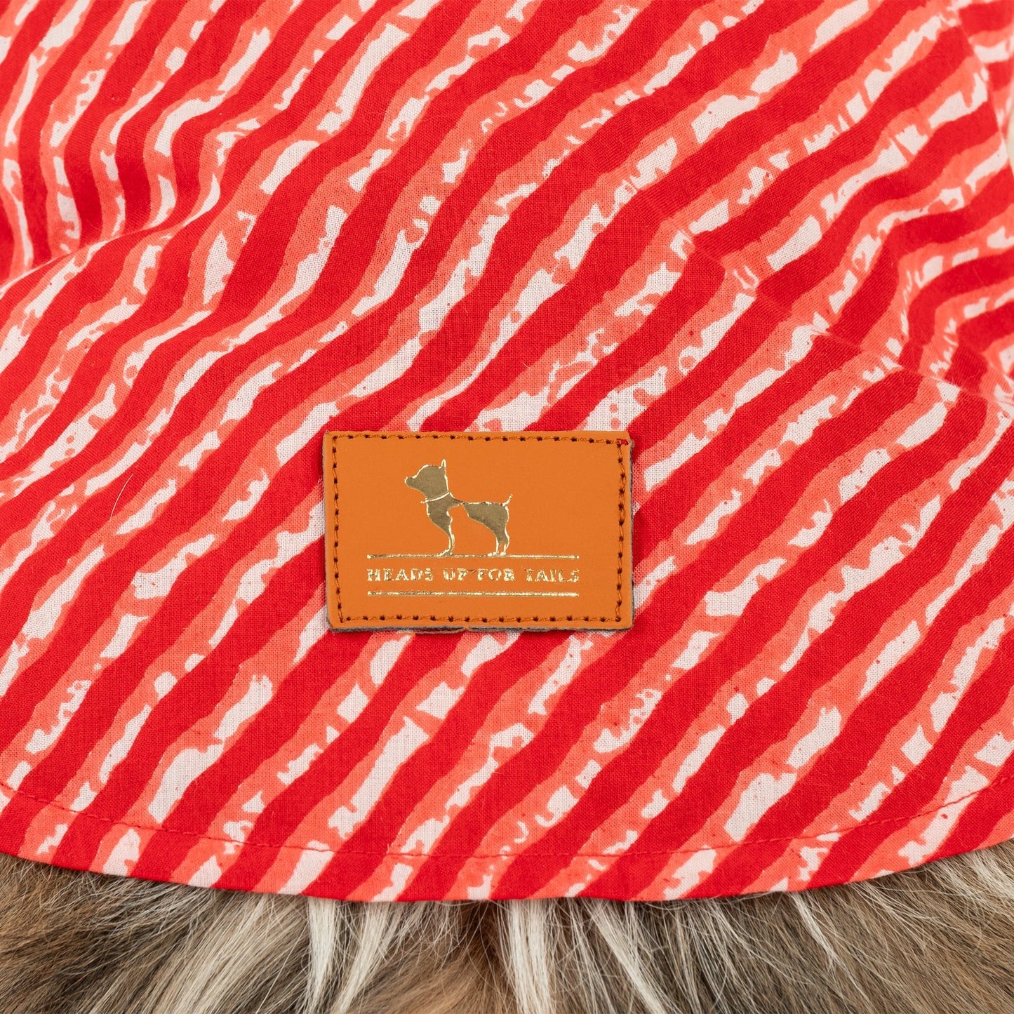HUFT Pawdhani Leheriya Kurta For Dog - Red - Heads Up For Tails