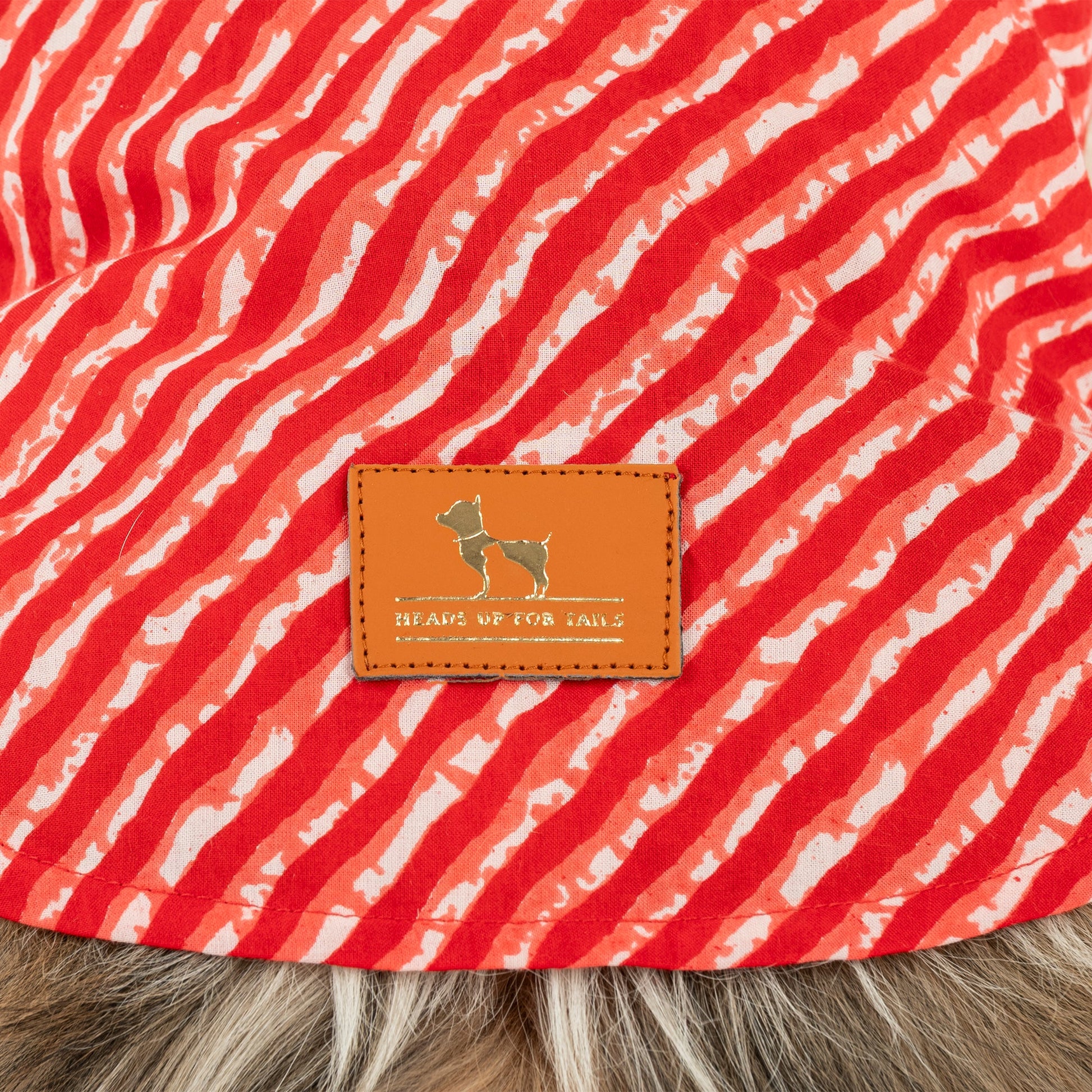 HUFT Pawdhani Leheriya Kurta For Dog - Red - Heads Up For Tails