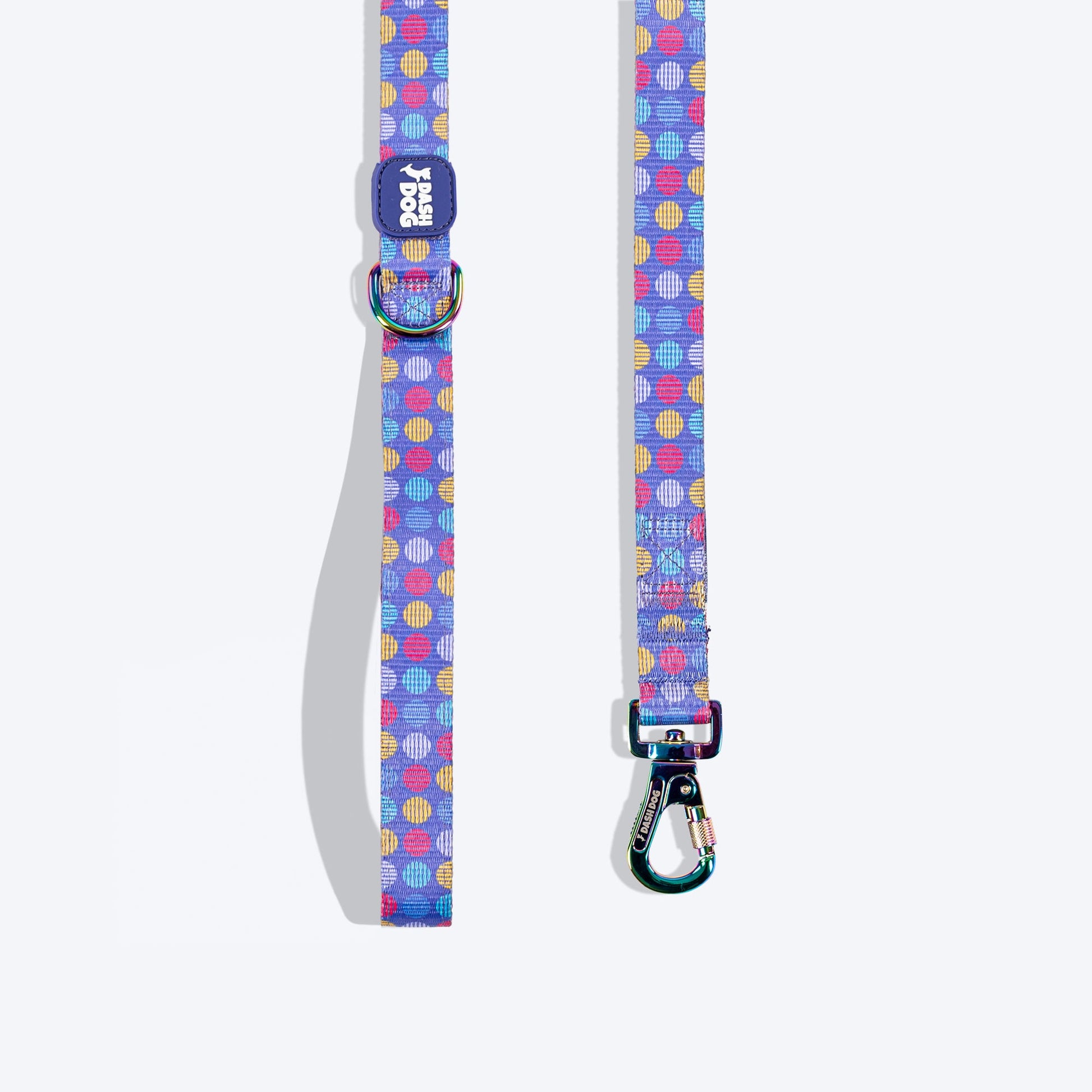Dash Dog Circle Print Leash - Violet & Red - Heads Up For Tails