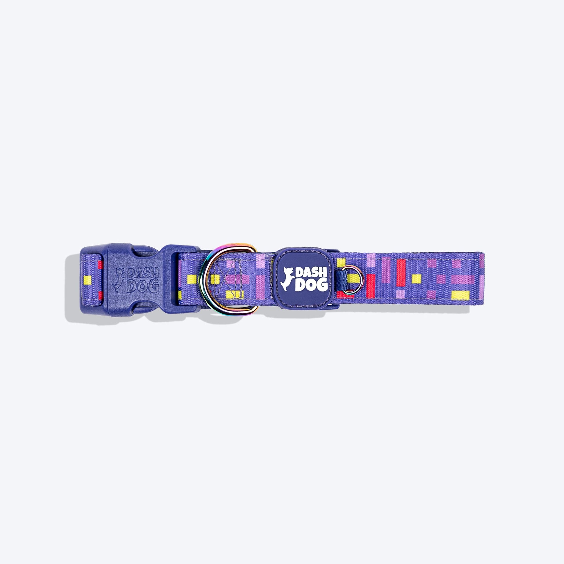 Dash Dog Pixel Padded Collar For Dog - Purple - Heads Up For Tails