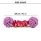 Dash Dog Double Trouble Bungee Rope Toy For Dog - Pink - Heads Up For Tails