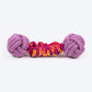 Dash Dog Double Trouble Bungee Rope Toy For Dog - Pink - Heads Up For Tails