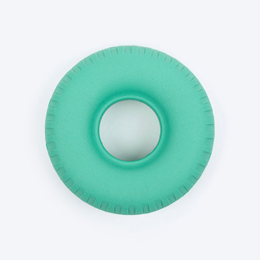 Dash Dog Roll & Chew Tyre Toy For Dog - Teal - Heads Up For Tails
