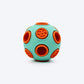Dash Dog Toss â€˜nâ€™ Treat Ball Chew Toy For Dog - Blue & Orange - S - Heads Up For Tails