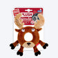 GiGwi Friendz Dog Plush Toy - Deer (with Foam Rubber Ring and Squeaker) - Heads Up For Tails