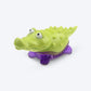 GiGwi Suppa Puppa Dog Squeaker Toy - Alligator - Green/Purple - Heads Up For Tails