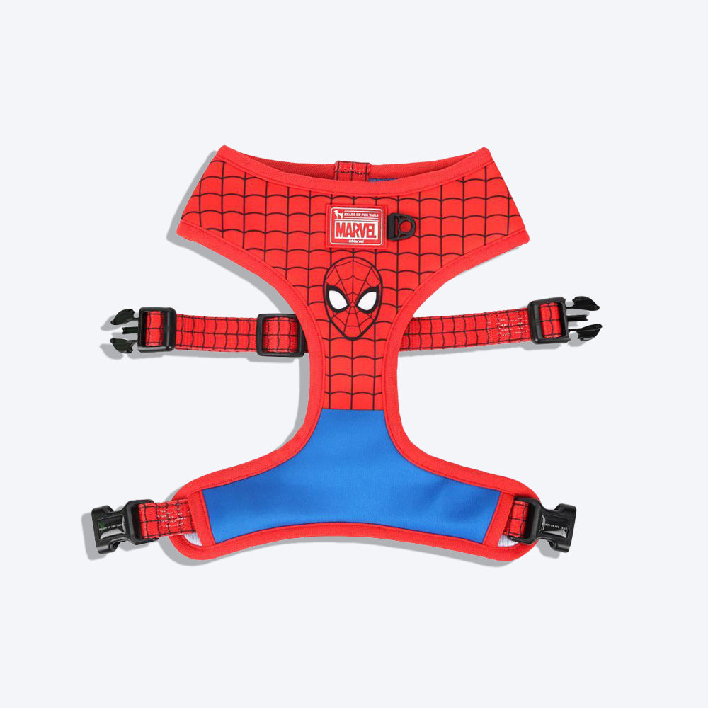 HUFT XÂ©Marvel Spider-Man Reversible Dog Harness - Red & Blue - Heads Up For Tails