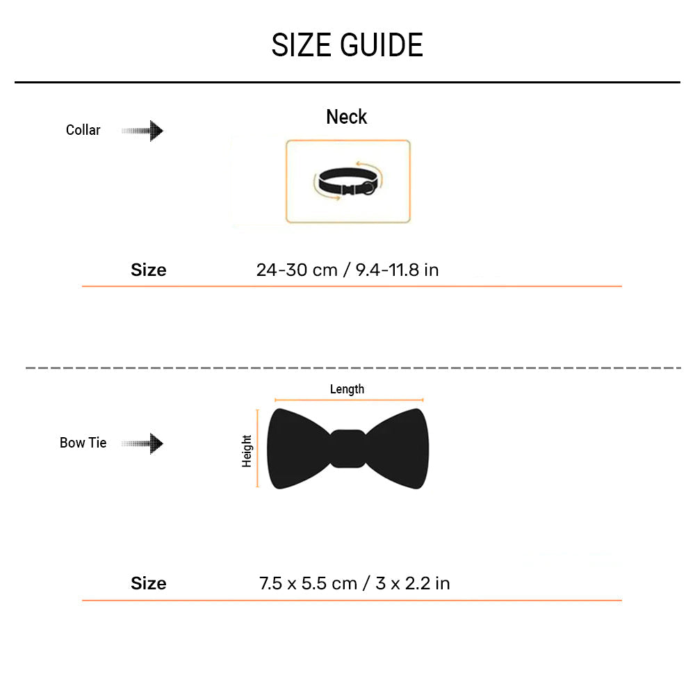 HUFT Desi Glam Bow Tie With Strap For Cat - Pink & Purple - Heads Up For Tails