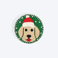 HUFT Santa Furry Dog Collar Insert (Green) - Heads Up For Tails