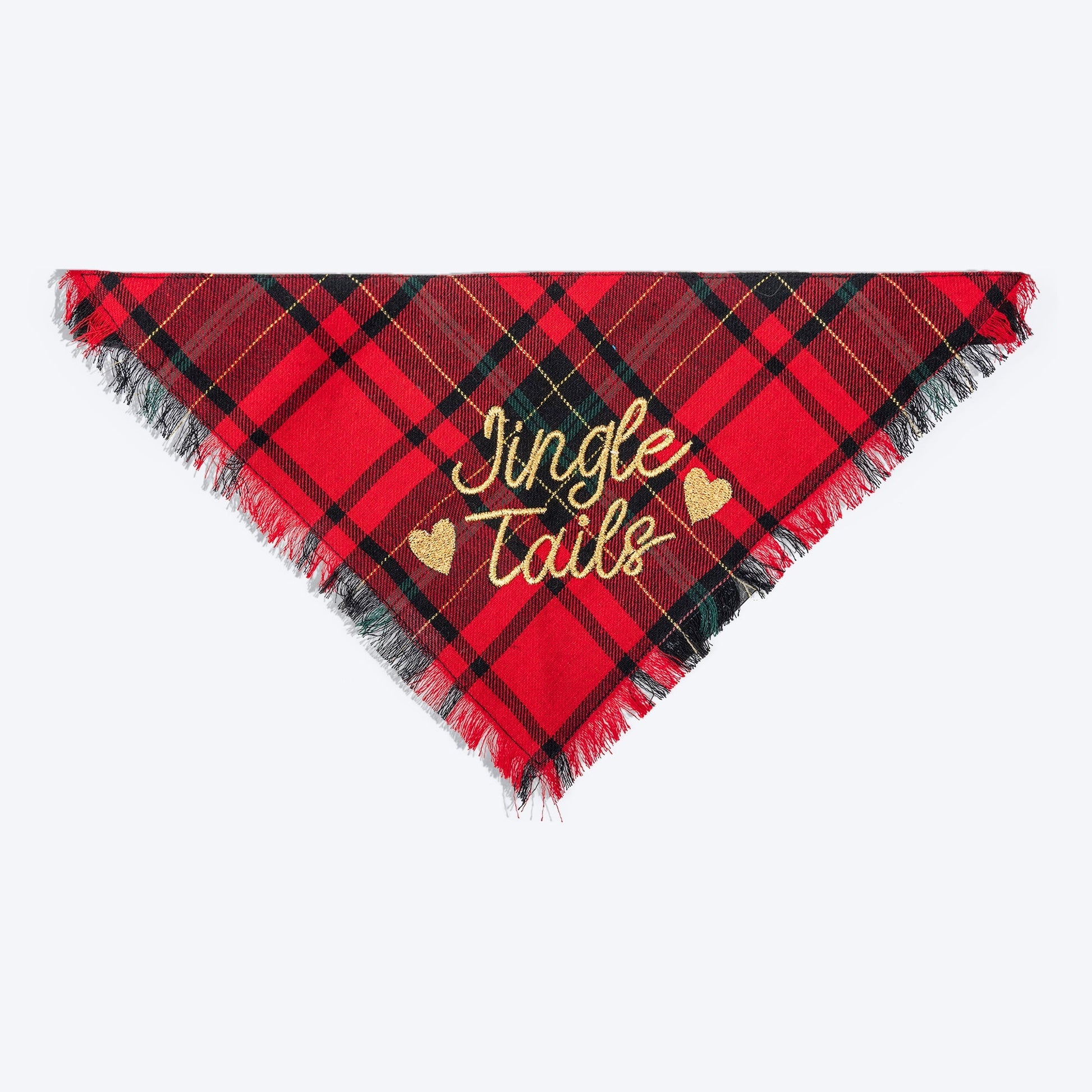 HUFT Christmas Jingle Tails Bandana For Dog & Cat - Heads Up For Tails