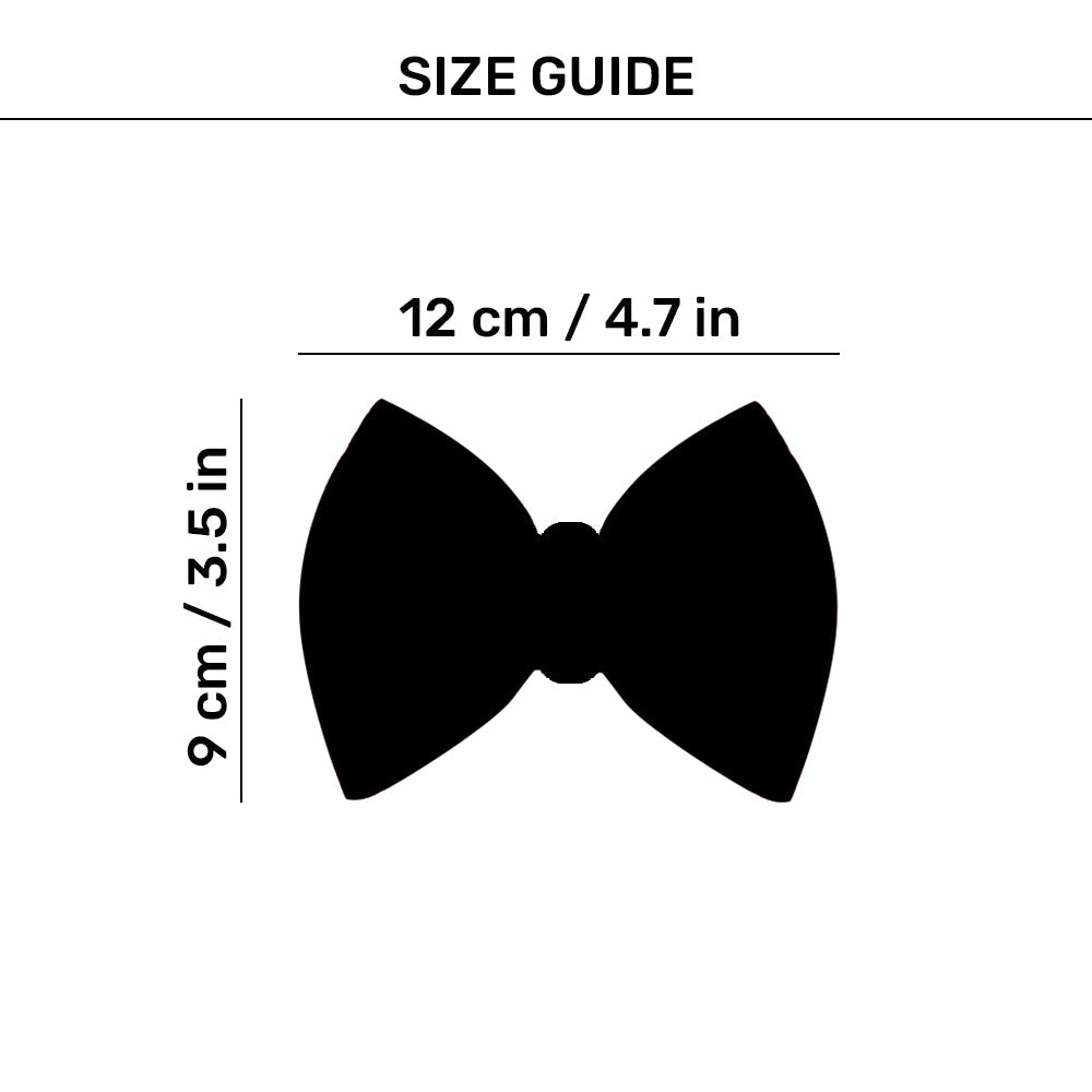 HUFT Leheriya Luxe Bowtie For Dog - Pink - L - Heads Up For Tails