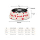 HUFT Best Dog Ever Printed Melamine Bowl With Steel Inserts For Dog - Beige - Heads Up For Tails