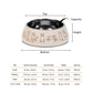 HUFT Wag And Doodle Printed Melamine Bowl With Steel Inserts For Dogs - Beige - Heads Up For Tails