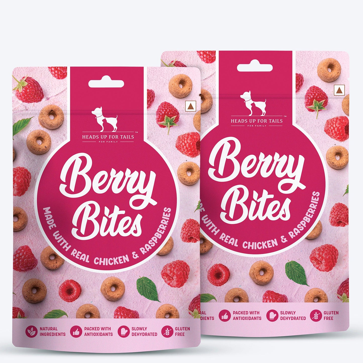 HUFT Berry Bites - Chicken & Raspberries Treats For Dogs - 140 g